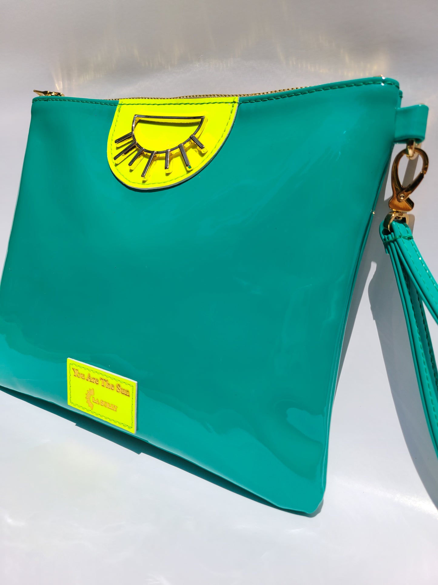 Maldives Yellow&Turquoise Clutch