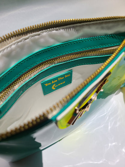 Maldives Yellow&Turquoise Clutch