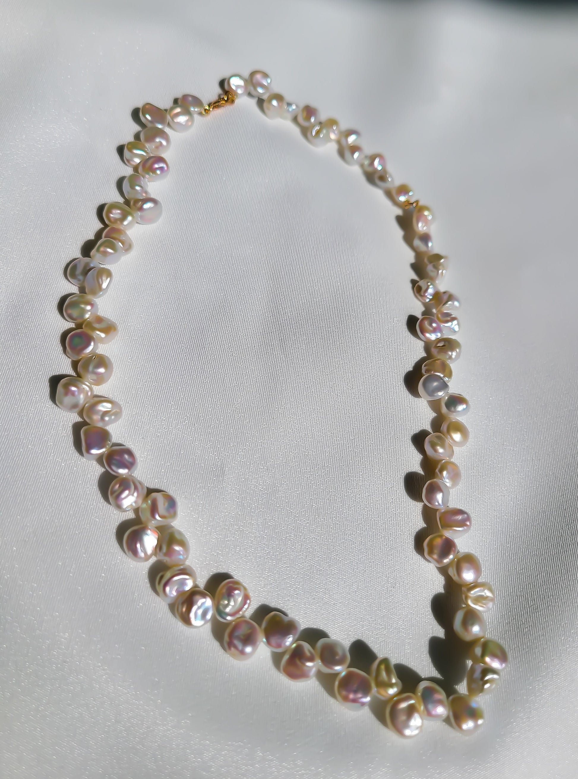 beautiful freshwater keshi pearls necklace